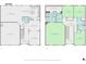 Detailed floor plan showcasing the layout of the home's two floors and room dimensions at 3573 Stonebranch Ln, Loganville, GA 30052