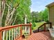 Cozy deck with beautiful views, perfect for enjoying nature and relaxing in the outdoors at 111 Churchcliff Dr, Woodstock, GA 30188