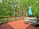 Inviting outdoor deck with seating and lush green surroundings creates a relaxing and private retreat at 111 Churchcliff Dr, Woodstock, GA 30188