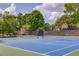 Community tennis court with well-maintained surface and net, ideal for active residents at 1099 Mount Water Ln, Lawrenceville, GA 30043