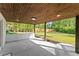 Covered patio area offering a relaxing outdoor space and backyard views at 2120 Pair Sw Rd, Marietta, GA 30008