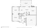 A floor plan showcasing the layout of the main level, including living, kitchen, bath and garage at 2164 Caneridge Sw Dr, Marietta, GA 30064