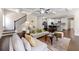 Open floor plan showcases the living room with a view to the kitchen at 3051 Mountain Shadow Way, Marietta, GA 30064