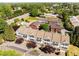 Scenic aerial view of townhomes in a lush, tree-lined neighborhood at 735 Neel Reid Dr, Roswell, GA 30075