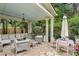 Charming covered patio with ample seating, ideal for relaxation and entertaining in a serene outdoor setting at 1153 Brookhaven Commons Ne Dr, Brookhaven, GA 30319