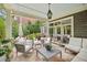 Inviting patio area with comfortable seating, stylish décor, and lush greenery for relaxed outdoor living at 1153 Brookhaven Commons Ne Dr, Brookhaven, GA 30319