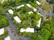 Drone shot of the apartment community including pool, parking and landscaping at 1261 Lavista Rd # C3, Atlanta, GA 30324