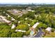 Aerial view of residential area featuring lush trees, manicured landscapes, and a private community pool at 1261 Lavista Rd # C3, Atlanta, GA 30324