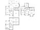 Composite floor plan showing layout of main floor, 2nd floor, and basement of home at 1988 Claiborne Ct, Marietta, GA 30062