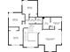 Layout of bedrooms and baths on the second floor, including a walk-in closet and primary bath at 1988 Claiborne Ct, Marietta, GA 30062