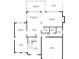 Layout showing the office, dining room, kitchen, breakfast nook, Gathering room, and garage on the first floor at 1988 Claiborne Ct, Marietta, GA 30062