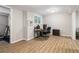 Basement office with natural light, neutral walls, and updated flooring at 1988 Claiborne Ct, Marietta, GA 30062