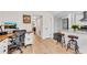 Bright office space adjacent to the kitchen with modern appliances at 2495 Northlake Ne Ct, Atlanta, GA 30345
