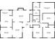Detailed floor plan showcasing the layout of the main level, including bedrooms, bathrooms, and living spaces at 4579 Amberly S Ct, Atlanta, GA 30360