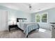 Inviting bedroom with carpet, a window and a comfortable queen-sized bed at 737 Dushea Nw Ct, Kennesaw, GA 30144