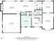 Detailed first floor plan showcasing the layout of the residence, highlighting room dimensions and flow at 737 Dushea Nw Ct, Kennesaw, GA 30144