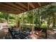 Inviting covered patio with comfortable seating, perfect for enjoying the serene outdoor space at 737 Dushea Nw Ct, Kennesaw, GA 30144