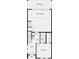 Second-floor floor plan with bedroom, bathroom, entry, and two-car garage at 108 Holt Ln, Lawrenceville, GA 30046