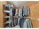 Walk-in closet with shelving, hanging racks, and ample storage space for clothing and accessories at 1819 Walker Ridge Sw Dr, Marietta, GA 30064