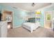 Bedroom featuring a bunk bed, carpet, and ensuite bathroom at 217 Knob Hills Cir, Decatur, GA 30030