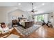 Bedroom features vaulted ceiling, area rug, and natural light at 132 Olympic Pl, Decatur, GA 30030