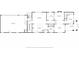An overhead view of the first floor floor plan layout showing the living spaces and 3-car garage at 132 Olympic Pl, Decatur, GA 30030