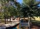 Picturesque community Harmony Park features walking paths, mature trees, and open green space at 132 Olympic Pl, Decatur, GA 30030