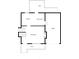 Detailed floor plan showcasing the layout of the main level, including kitchen, garage, and living room at 7000 Woodland Nw Pl, Kennesaw, GA 30152