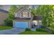 Charming two-story home with a well-manicured lawn, attached garage, and inviting front porch at 986 Franklin Ridge Ct, Sugar Hill, GA 30518