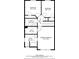 Floorplan displaying bedrooms, bathrooms, hall, and walk-in closet on the upper level at 986 Franklin Ridge Ct, Sugar Hill, GA 30518