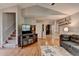 Inviting living room with open layout, hardwood floors, and stylish decor at 986 Franklin Ridge Ct, Sugar Hill, GA 30518