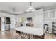 Eat in Kitchen with stainless steel appliances, white cabinets, and dining area at 1156 Cotton Gin Ct, Lawrenceville, GA 30045