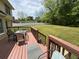Inviting deck with outdoor seating perfect for entertaining or enjoying the backyard view at 2246 Carrington Dr, Ellenwood, GA 30294