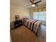 Cozy bedroom featuring a comfortable bed, and ceiling fan at 2246 Carrington Dr, Ellenwood, GA 30294