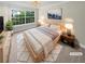 Cozy bedroom with large window, soft lighting, and stylish contemporary decor; staged at 6980 Roswell Rd # J6, Atlanta, GA 30328
