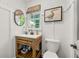 Charming bathroom features a rustic vanity and stylish decor, creating a cozy and inviting space at 546 Wagon Wheel Climb, Lawrenceville, GA 30044