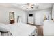 Spacious main bedroom with a tray ceiling, neutral paint, and lots of natural light at 6095 Wayfarer Dr, Villa Rica, GA 30180