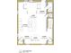 Open-concept floor plan featuring a spacious living area, kitchen, dining, and powder room on the first floor at 960 Lawton Sw St, Atlanta, GA 30310
