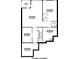 Optional basement floor plan displaying unfinished spaces perfect for storage and future customization at 156 Henley St, Canton, GA 30114