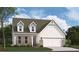 Charming single-Gathering home featuring brick accents, dormer windows and an attached two-car garage at 156 Henley St, Canton, GA 30114