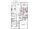 Detailed floor plan showcasing the layout with 3 bedrooms, a great room, and 2-car garage at 156 Henley St, Canton, GA 30114