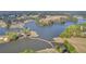 Scenic aerial view of the lake and golf course at 5003 Fairview Cir, Villa Rica, GA 30180