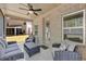 Comfortable screened-in patio is perfect for outdoor living at 5003 Fairview Cir, Villa Rica, GA 30180
