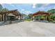 Beautiful outdoor area with covered seating, a pavilion with hot tubs, and ample parking space at 2668 Galahad Ne Dr, Atlanta, GA 30345