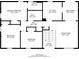 Floor plan displays the layout of the home, highlighting room dimensions and relationships at 5340 The Savoy St, Atlanta, GA 30349
