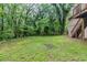 Home featuring an expansive backyard with lush greenery at 5802 Oakleaf Dr, Stone Mountain, GA 30087