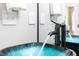Modern bathroom sink with a beautiful glass bowl and stylish black faucet at 955 Coleman Sw St, Atlanta, GA 30310