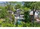 Aerial view of a home with a pool at 331 Peachtree Ne Ave, Atlanta, GA 30305