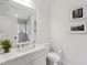 Bright bathroom with shower and marble vanity at 331 Peachtree Ne Ave, Atlanta, GA 30305