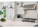Modern kitchen showcasing a large island, stainless steel appliances, and pristine white cabinetry at 331 Peachtree Ne Ave, Atlanta, GA 30305